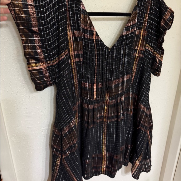 Free People “Barcelona” Plaid Mini Dress – Size M - Picture 7 of 8